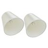 2PCS Modern Fabric Lampshade Clip On Wall Lamp Chandelier Lamp Shade for E14 Screw Table LightPT11 Beige