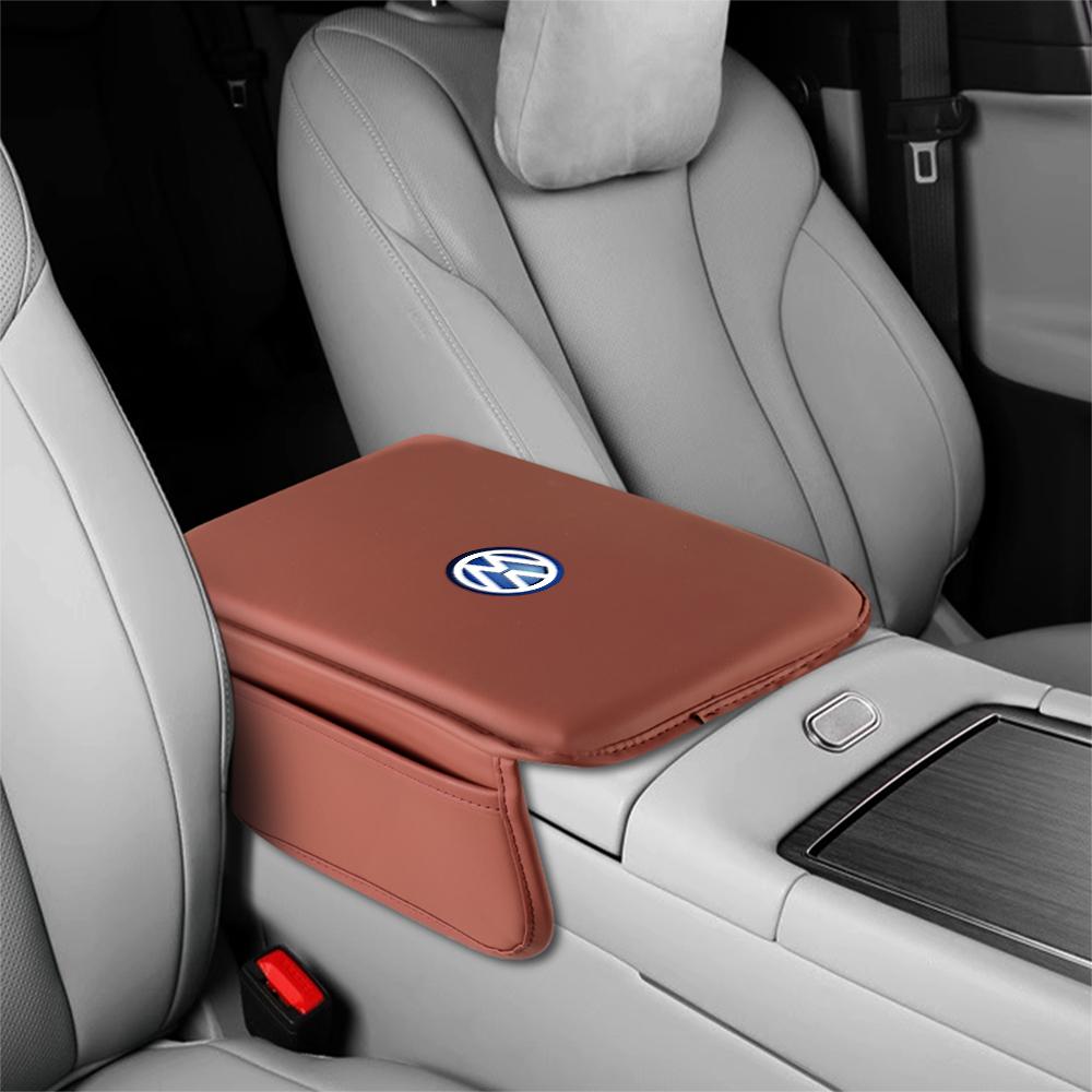 Car Armrest Box Pad Center Console Arm Rest Protector Cover For Volkswagen VW Rline GTI Golf Touran Caddy Passat B6 Tiguan Polo Qx0