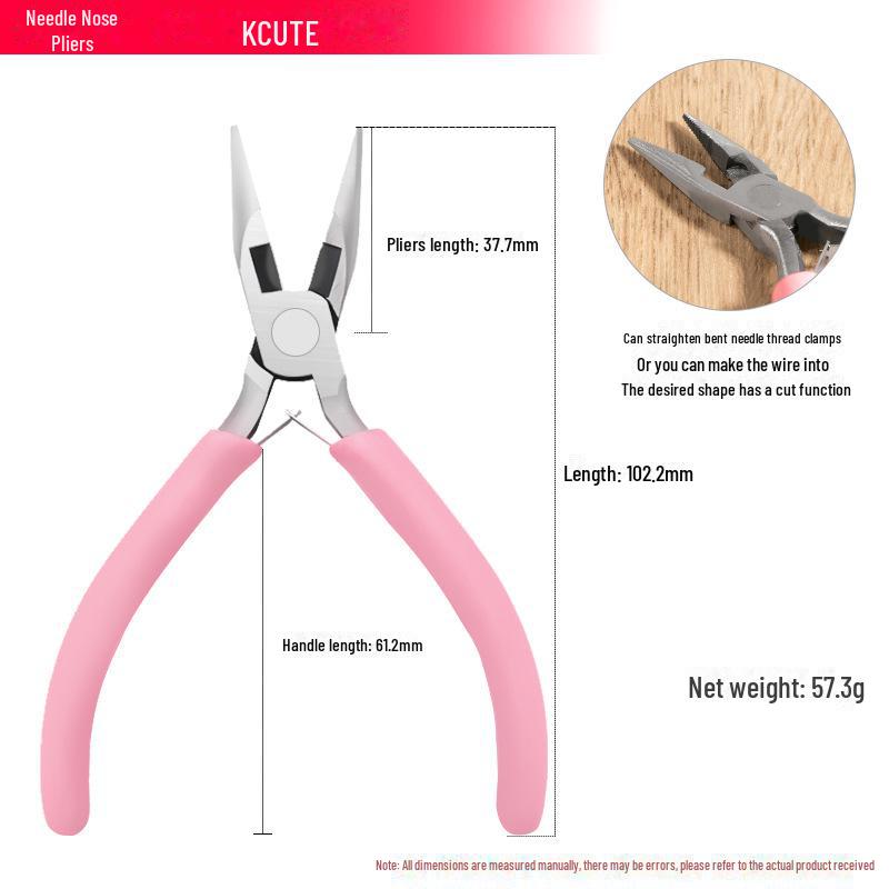 5-Inch Needle Nose, Round Nose, and Electrician Wire Stripping Pliers - Perfect for Handmade DIY Jewelry and Wiring Projects.