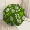 1pc Fern Leaves Pattern Pattern Umbrella Design Automatic Opening and Closing Umbrella, High-quality Travel Umbrella,  C1128060