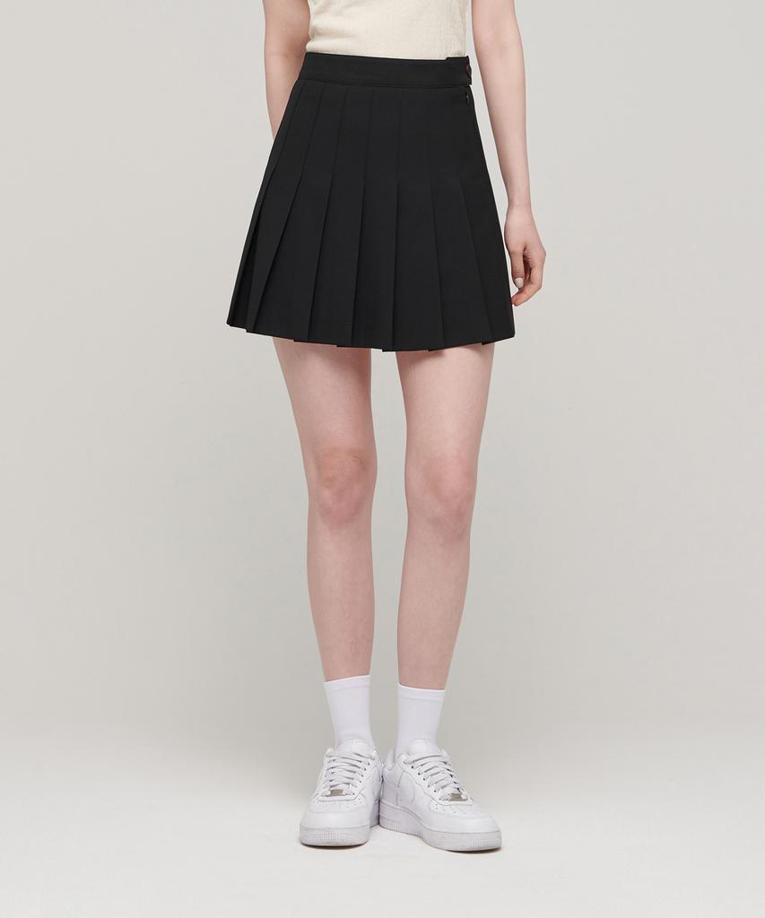 Musinsa Standard Woman Women'S Pleated Mini Skirt [Black]