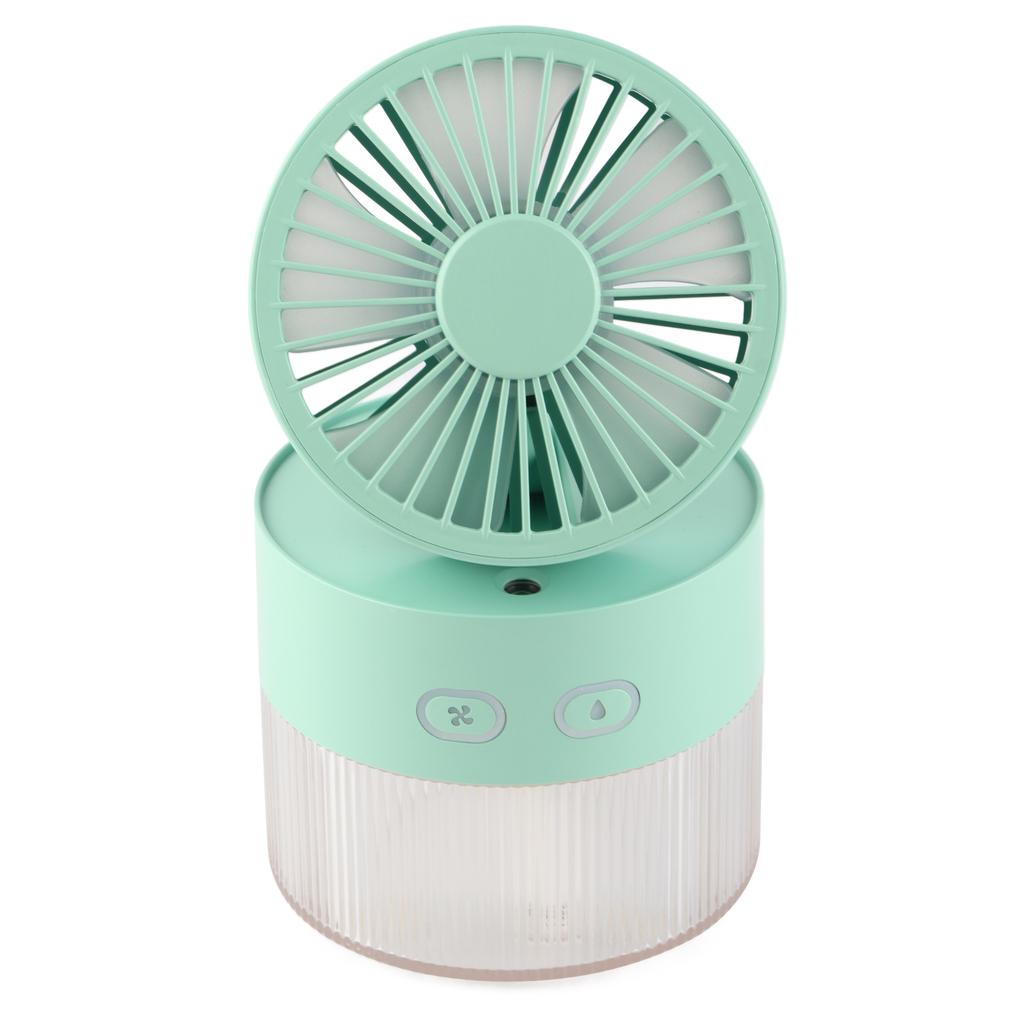 Mini Water Cooled Fan Foldable Small Desk Cooler Fan ABS USB Spray Mist Electric Fan for Home Library Office