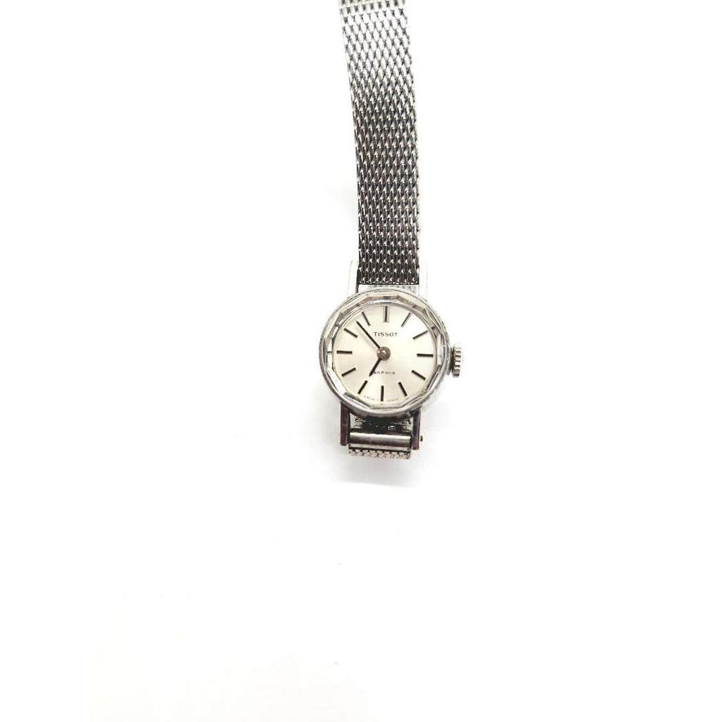 Used Tissot saphir cut glass vintage manual winding type working item good condition