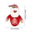 Christmas Candy Bags with Santa Claus Design, Imitation Linen Gift Bags for Holiday Decor