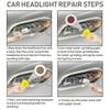 Professional Headlight Restoration Kit DIY Headlamp Brightener Car Care Repair kit Head Lense Clean