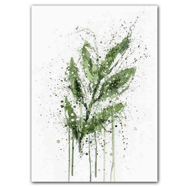 Neue Nordic Abstrakte Splash Tinte Kunst Druck Leinwand Malerei Blume Poster Büro Wand Malerei Wohnzimmer Dekoration Wandbild Kein Rahmen