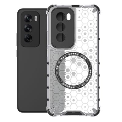 Dla OPPO Reno 12 Global Magnetyczny Pierścień Tylna Pokrywa Etui na Telefon Pierścień Magsafe Ładowanie Bezprzewodowe Ochrona Obiektywu Odporne na Wstrząsy Pokrycie Etui