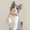Haustierhalsband, verstellbar, weich, bequem, Haustier-Halsband, Blumen-Strass-Dekor, Katzen- und Hundehalsband, Heimtierbedarf