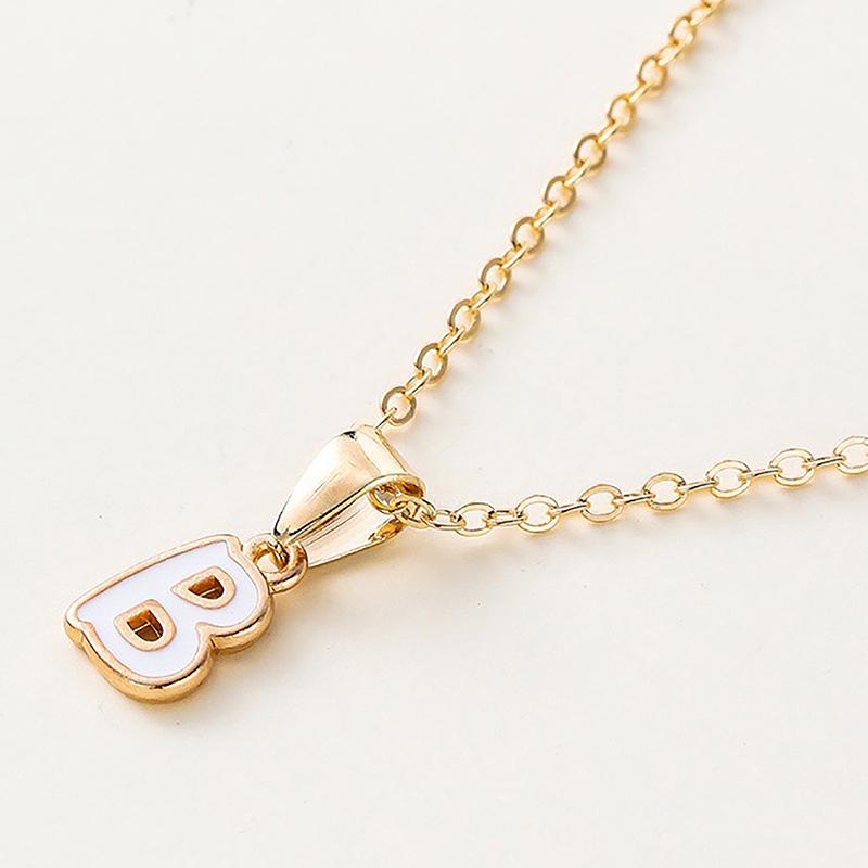 Personalized 26 Initials Charm Necklace For Women Men Premium Design Name Necklace Ladies Jewelry Gift