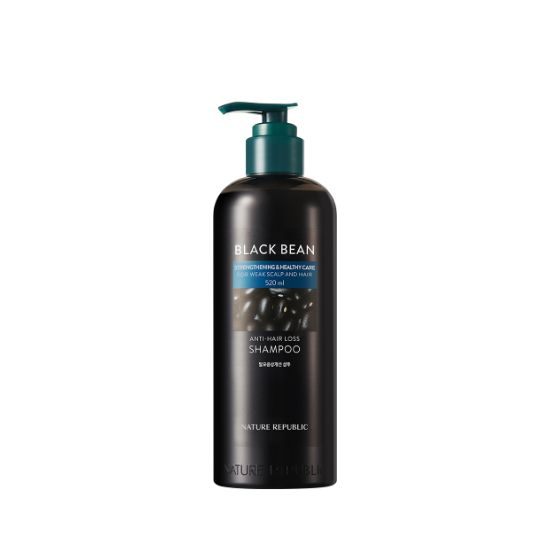 Nature Republic Black Bean Anti Hair Loss Shampoo (520ml Jumbo Size)