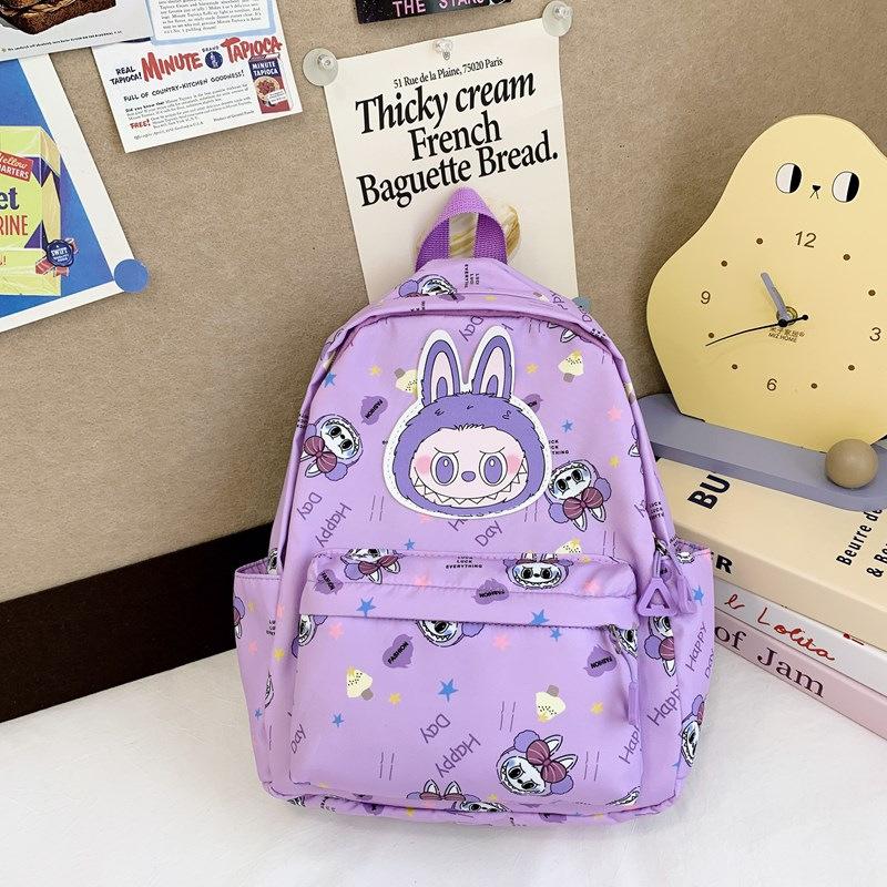 

Ранец Labubu Новый Вместительный Повседневный Универсальный Для Учеников Начальной Школы Легкий Детский Рюкзак фиолетовый