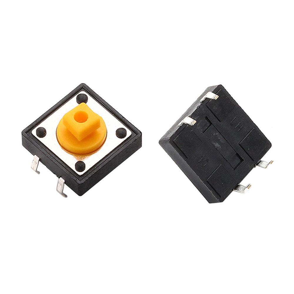 Tactile Push Button Switch Momentary 12*12*7.3MM Micro Switch Button with Knob White Black Yellow Blue Red Kit 12x12x7.3mm