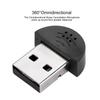 1 PC Portable USB Mini Studio Speech Microphone Recording Audio MIC Adapter for Computer PC