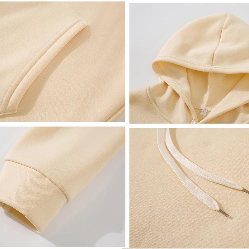 Women's Fleece-Lined Teddy Bear Print Hoodie with Kangaroo Pocket