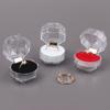 20PCS Acrylic Crystal Ring Boxes Storage Display Box Storage Organizer Case Clear Package Box for Wedding Jewelry Packaging