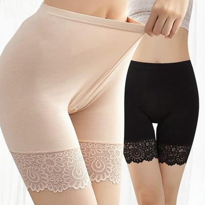Pantalones de seguridad antideslizantes de verano con encaje de talla grande, leggings de tres puntos, pantalones de seguridad finos para mujer