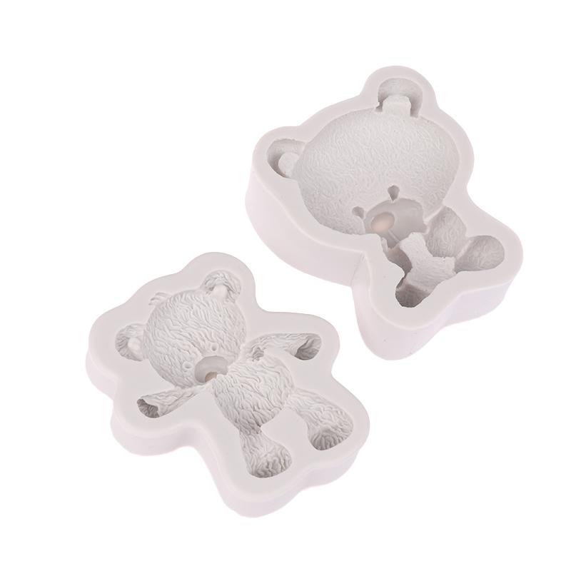 3D Bear Silicone Mold Fondant Chocolate Candy Jelly Mould Diy Clay Model Cake Decorating Tools Kitchen Accessories Bakeware