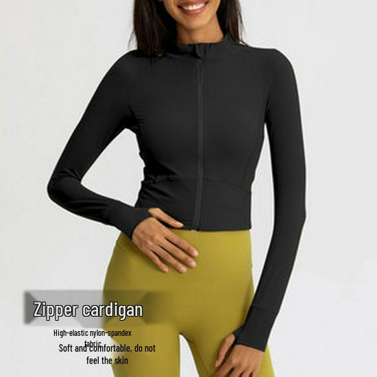 Damen Slim-Fit Kurzarm-Sweatshirt mit Kordelzug für Laufen, Outdoor-Sport und Yoga