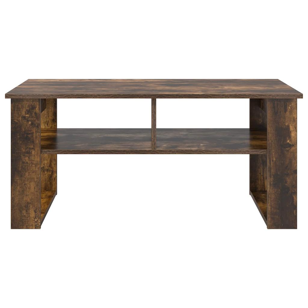 Coffee Table Smoked Oak 96 x 54 x 44 cm Wood Based Material