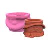 Pen Holder Flower Pot Silicone Mold Snowman Doll Concrete Mold DIY Decoration Tools Succulent Planter Making Supplies