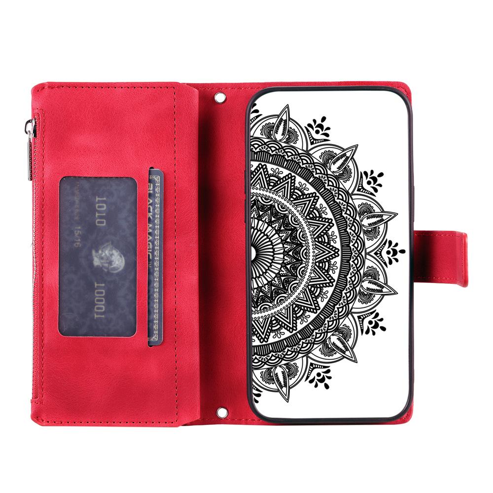 For Xiaomi Redmi All Series for Mi 8 Lite,Mi 9T,Mi 10T Lite,Redmi 7A...Embossed Design Flip Leather Zipper Wallet Handbag Case Cover