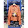 Paly Hollywood FW26 Knit Terry Hooded Sweatshirt Vintage Washed Distressed Loose Fit