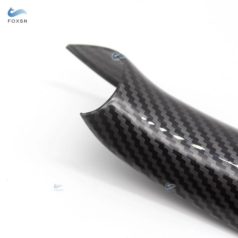 For BMW X5 X6 E70 E71 F15 F16 Car Interior Carbon Fiber Texture Door Pull Handle Protective Cover Trim