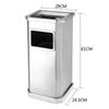 Outdoor Stainless Steel Ashtray, Commercial Silver Cigarette Butt Collection Bin, Smoking Room, Q 1 Pcs