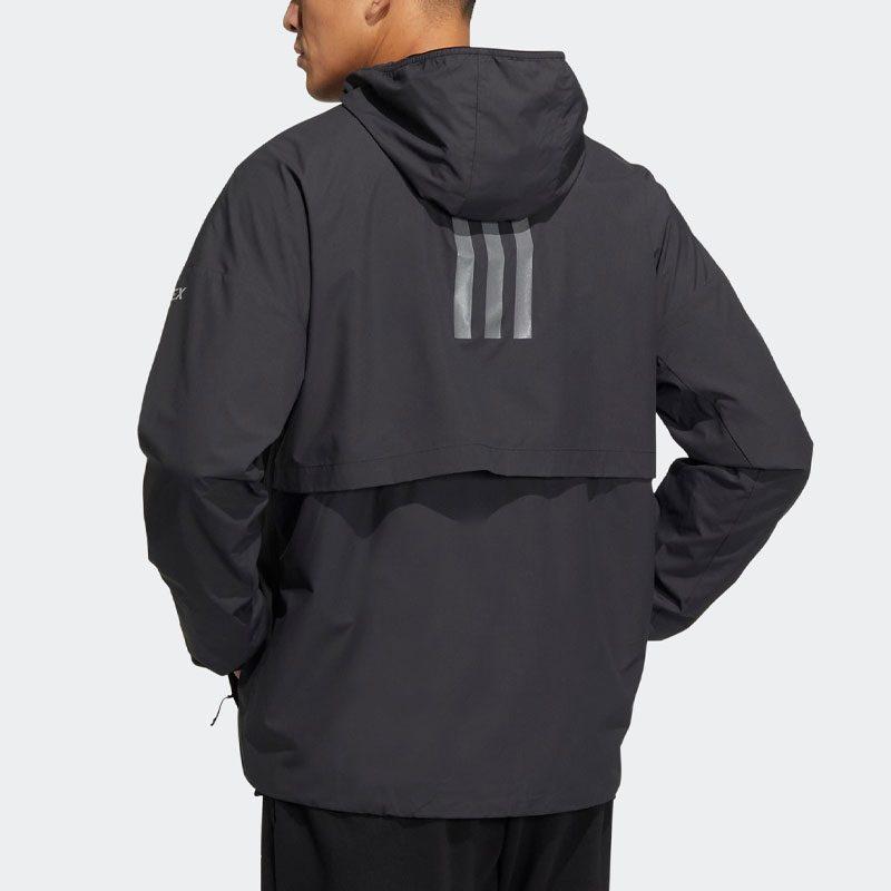 Adidas Jackets Men's Black Hooded Moderate Other HY4695