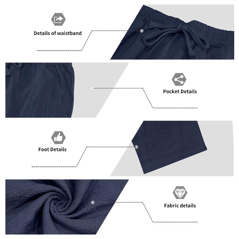 European Men's Linen Sleeveless Lapel Shirt & Long Pants Set – Breathable for Vacation
