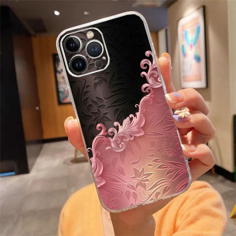 Love Bow Gold Rose Heart Phone Case For iphone 17ProMax Air 16 15 14 13 Pro Max 15 16 Pro 15Plus Mobile Phone Case Funda