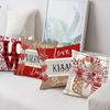 Valentine's Day Pillow Covers Red Buffalo Plaid Gnomes Design Machine Washable Festive Home Decoration Single-sided Printing Pillowcases