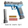 Continuous Firing Toy Gun SIG17 Shell Ejceting AutomaticEVA Foam Blaster Outdoor CS Shooting Weapons Pistol for Kids Gift