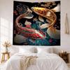 Fish Wall Decor Tapestry Art For Pet Memorial Birthdaywedding Party Backdrop Family Gift
