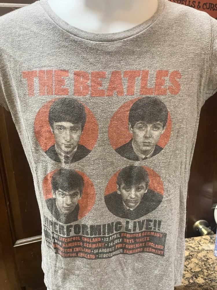 The Beatles - Выступление вживую - Серый - Без бирки Женская футболка Ринго Стар Унисекс Футболка XXXL