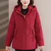 Middle Age Women's Winter Down Jackets Hooded Plus Size Thick Down Coats Woman Outerwears