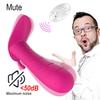 Trådløs fjernkontroll Dildo Vibrator for Kvinner Usynlig Bærbar G Spot Vibrerende Truser Klitorisstimulator Analsexleketøy Kvinnelig onanering