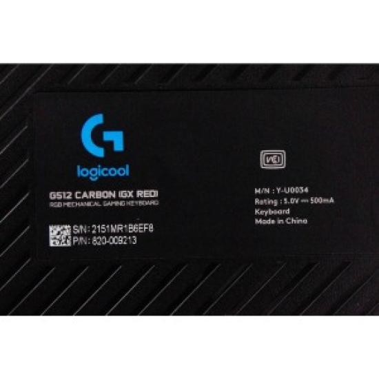 USED Logicool G512r-LN Mechanical Gaming Keyboard