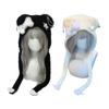 Winter Cartoon Caps with Ear for Halloween Furry Caps Unisex Winter Headgear Accessory Outdoor Use
