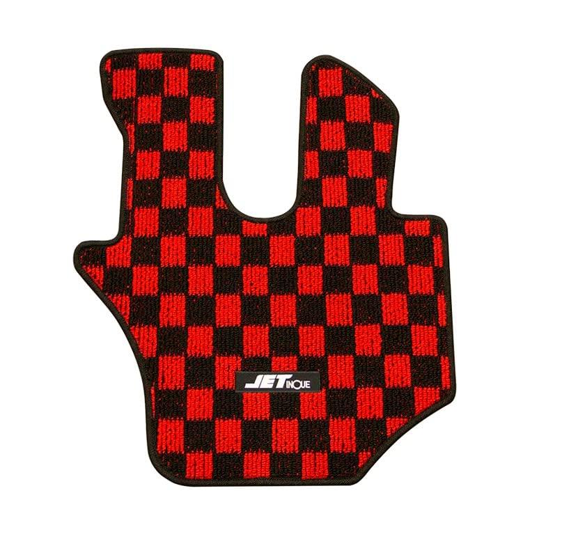 

JET INOUE Floor Mat Plaid Pattern 07 Forward S R 523172 Red/Black чёрный