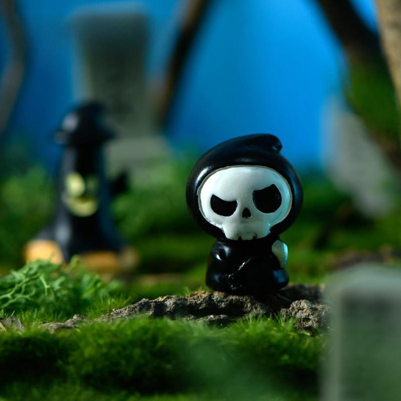 Transparent Ghost Pumpkin Resin Miniatures Halloween Diy Crystal Ball Accessories