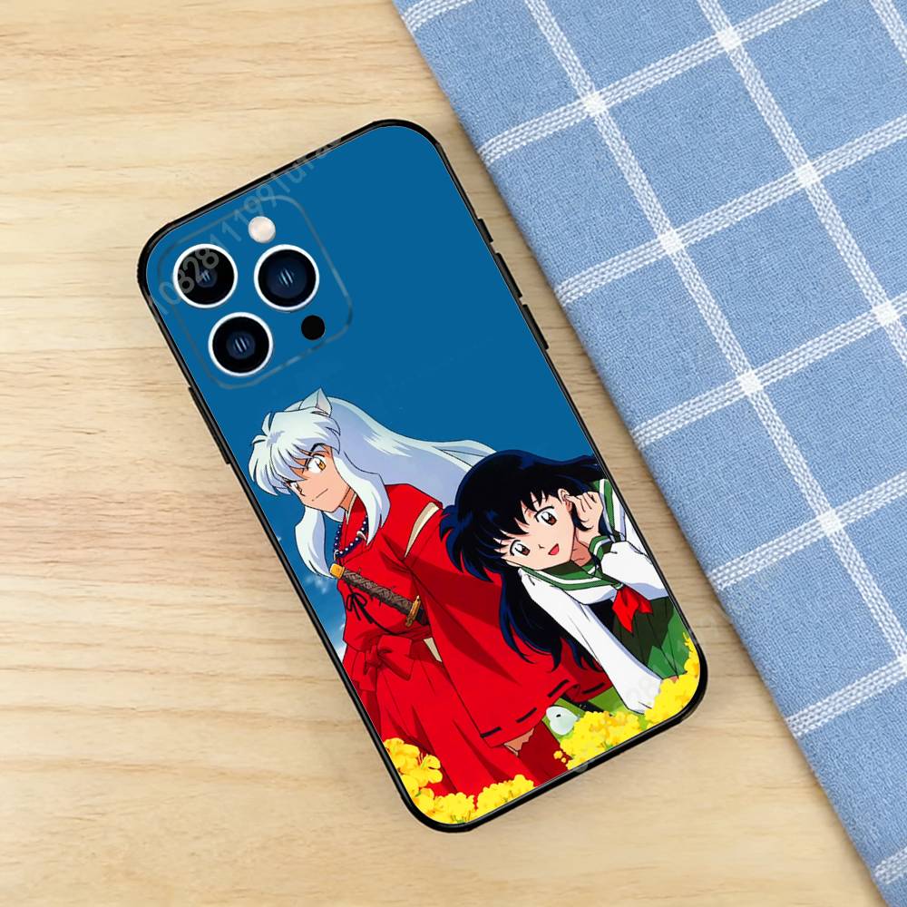 Anime I-Inuyasha K-Kikyo Phone Case for iPhone 17 16 Pro Plus Air 15 14 Max Mini 12 11 Soft Shockproof Cover