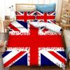 New 3D Print Britain United Kingdom Flag Bedding Set Double Twin King Duvet Cover Comforter Pillowcase Boys Girls Adults Bedroom