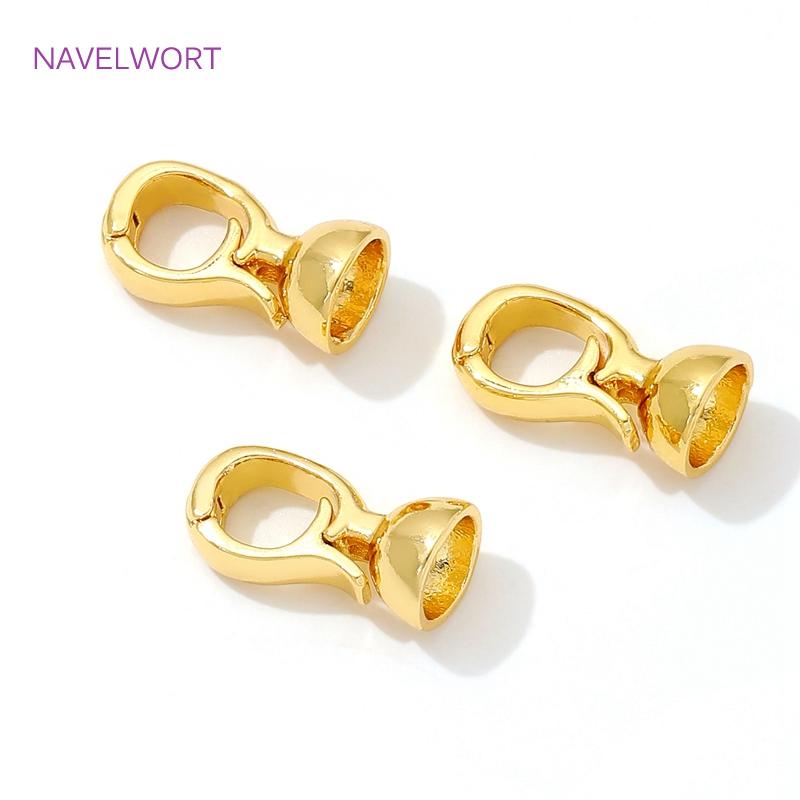 18K Gold Plated Pearl Clasp Fastener Brass Connector Clasps,Clasps For Jewelry Making,DIY Bracelet Jewelry Making Accessories