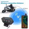 Zestaw słuchawkowy Bluetooth do kasku motocyklowego, bezprzewodowy zestaw głośnomówiący, stereofoniczny, wodoodporny, z głośnikiem do odtwarzania muzyki