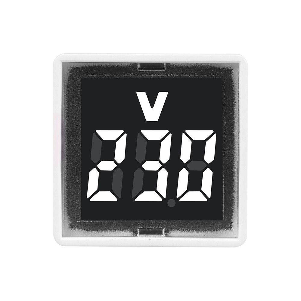 LED Square Voltmeter 220V/230V Voltmeter Portable Voltage Measurement Monitor