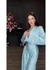 Elegant Long Sleeve V-Neck Dress - Beautiful, Sexy, Smooth, European and American Style (2025 Collection)