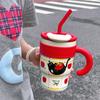 Stainless Steel Cat Thermos Cup Portable Coffee Mug Fashion Insulation Cup  Office
