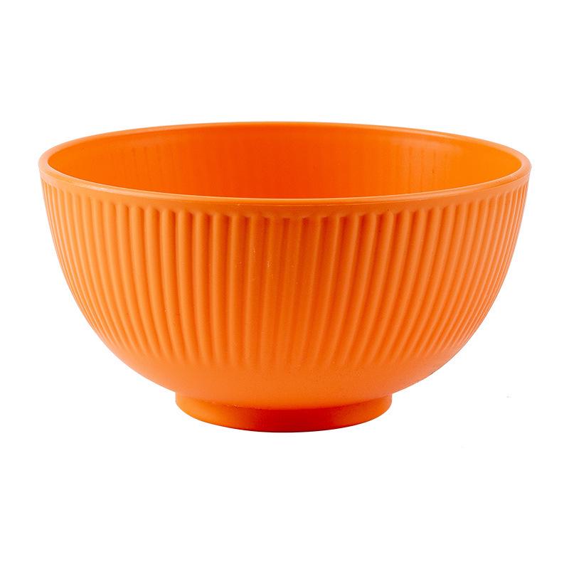 Cross-border PP Plastic Bowl Set - Multi-purpose for Dormitory: Includes Water, Fruit, Salad, Noodle, Soup, and Rice Bowls. Large Size.