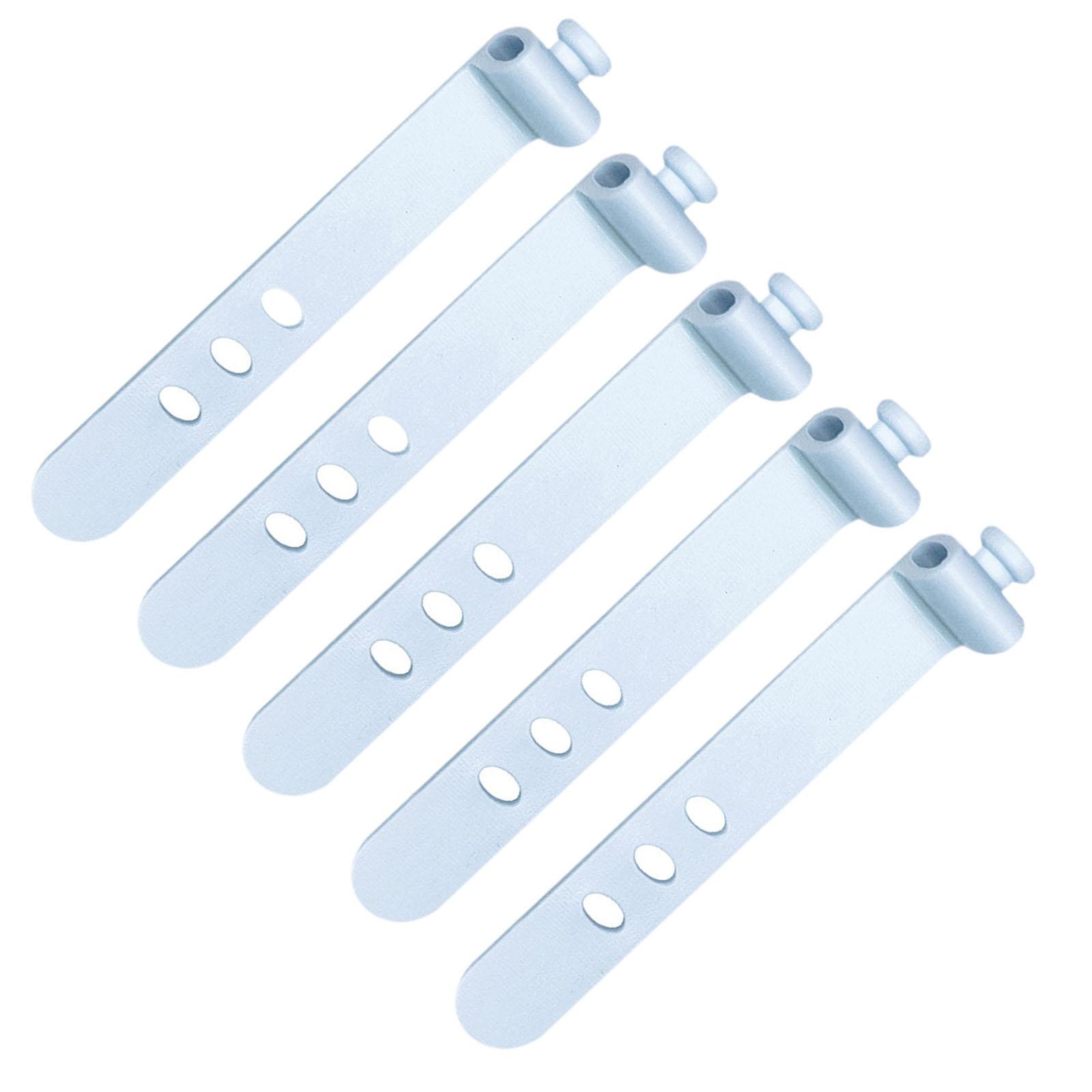 

5 шт. стяжек для укладки шнуров, многоразовый органайзер для кабелей, многоцелевые силиконовые стяжки для кабелей, обертка для офиса, дома, кухонной техники, стола